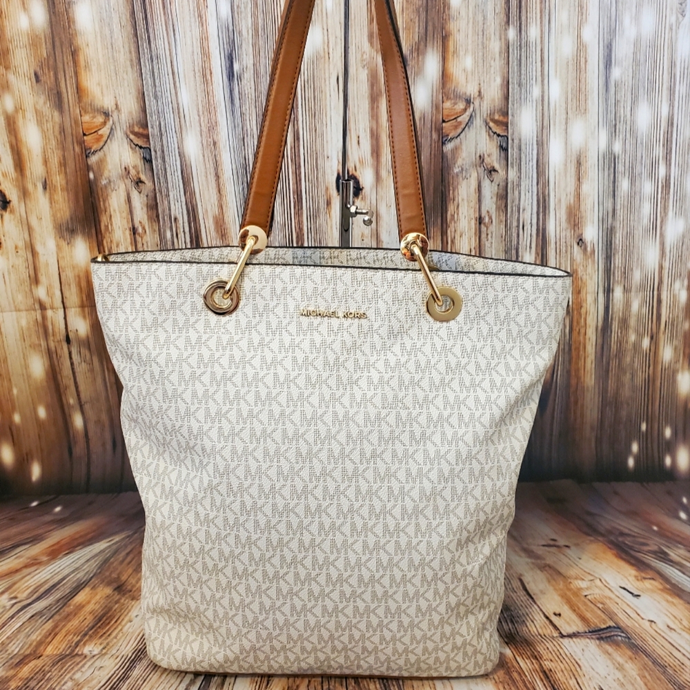 Michael Kors Raven Brown Large Tote